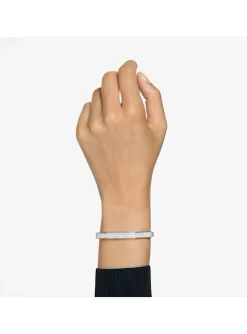Bracelet Jonc Swarovski Dextera argenté_x005f_x000D_Taille M