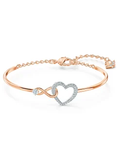 Bracelet jonc Swarovski Infinity Heart