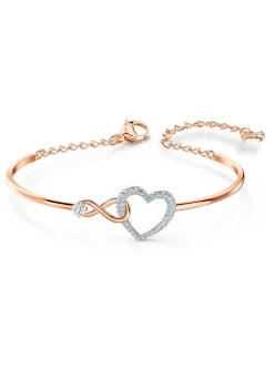 Bracelet jonc Swarovski Infinity Heart