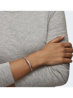 Bracelet jonc Swarovski Twist Rows M