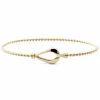 Bracelet Jonc Zag Bijoux Kendall acier doré