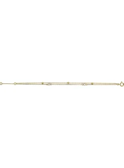 Bracelet junior double rang perles de culture or