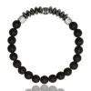 Bracelet Lauren Steven Exclusive perles noires