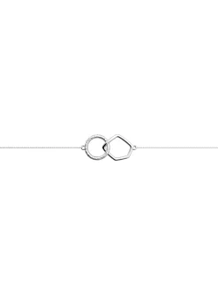 Bracelet Les Cadettes argenté motifs géométriques