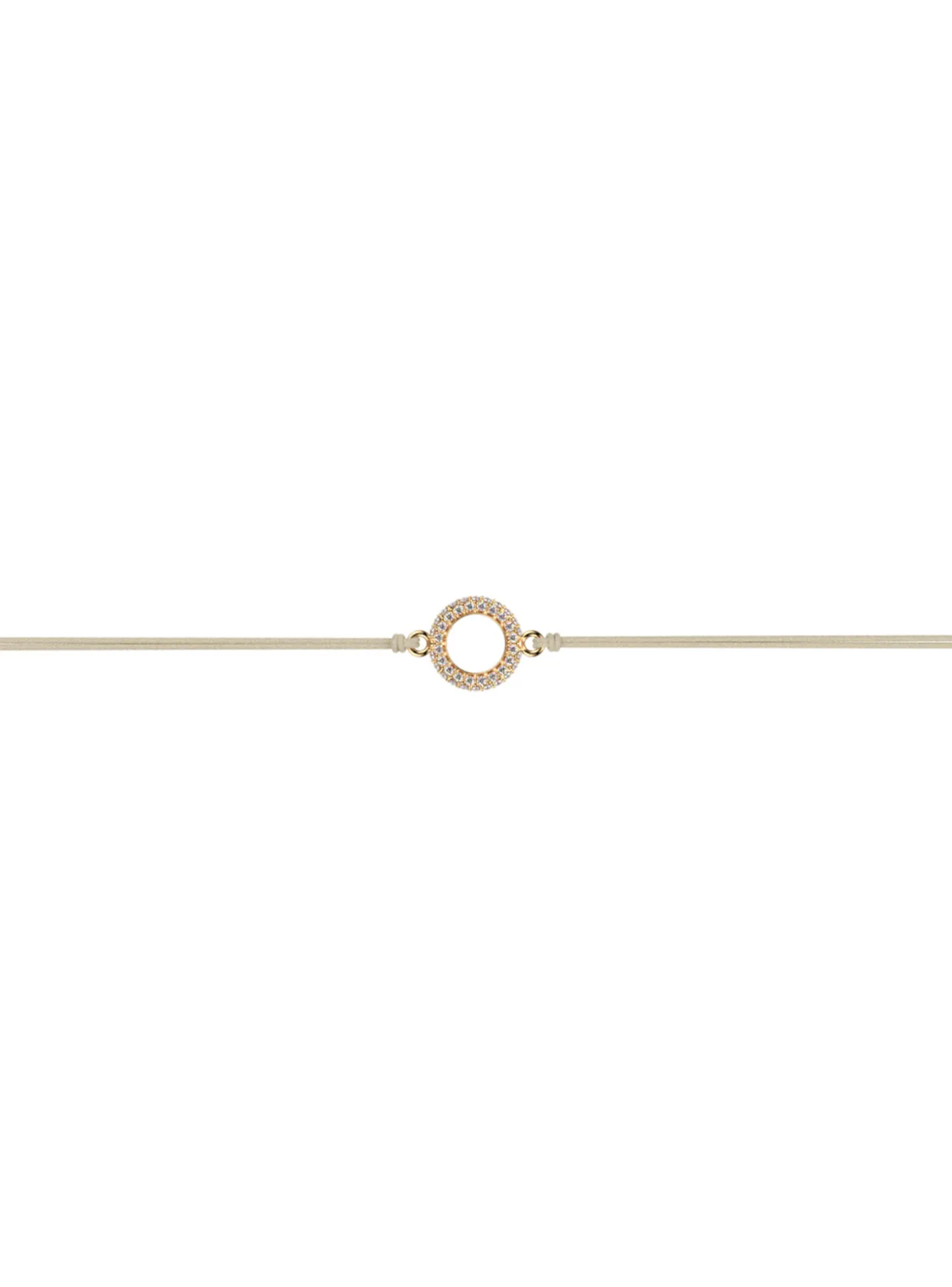 Bracelet Les Cadettes Chica cordon crème et oxydes