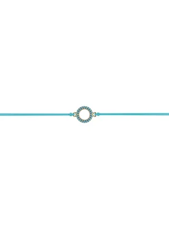 Bracelet Les Cadettes Chica cordon bleu oxydes