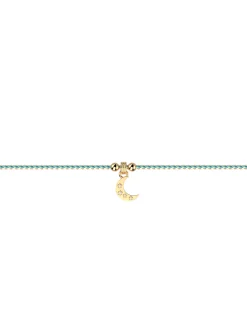 Bracelet Les Cadettes Felicidad cordon tressé lune