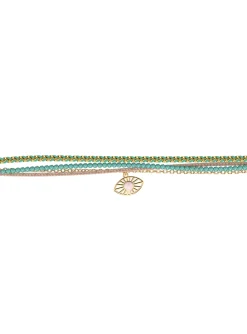 Bracelet Les Cadettes Mia perles turquoises oeil