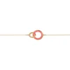 Bracelet Les Cadettes Sunset doré laque corail