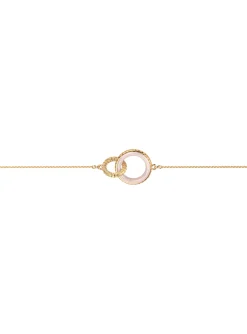 Bracelet Les Cadettes Sunset doré laqué nude