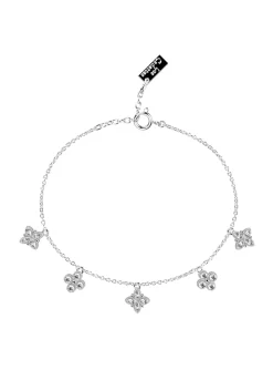 Bracelet Les Georgettes Fleurs argenté_x005f_x000D_Collection Les Cadettes