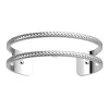 Bracelet Les Georgettes Pure Tresse argenté 14mm