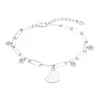 Bracelet Lotus Silver pampilles coeurs