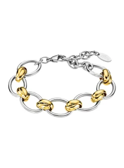 Bracelet Lotus Style acier bicolore
