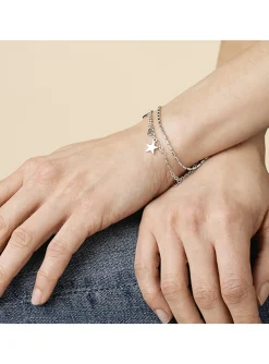 Bracelet Lotus Style double rang pampilles