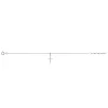 Bracelet motif croix suspendue argent 925 et oxydes