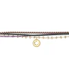 Bracelet multi rang Les Cadettes Star violet