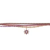 Bracelet multi rang Les Cadettes Star rose