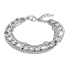 Bracelet Multi Rang Lotus Style Urban Woman_x005f_x000D_Acier