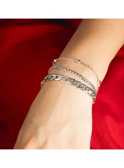 Bracelet Multi Rang Lotus Style Urban Woman_x005f_x000D_Acier