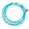 Bracelet multirang Zag Bijoux Favela turquoise