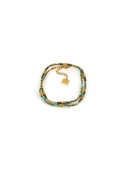 Bracelet multirang Zag Bijoux Bogota turquoise