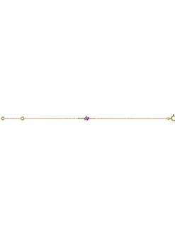 Bracelet or améthyste saphir rose diamants