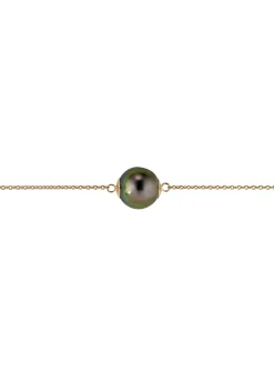 Bracelet or jaune 18 carats perle de Tahiti 8/9 mm