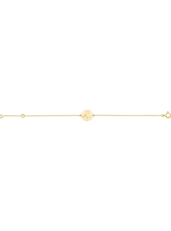 Bracelet or jaune médaille tête de cheval