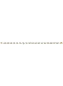 Bracelet perles de culture olive 6/6.5 mm or jaune