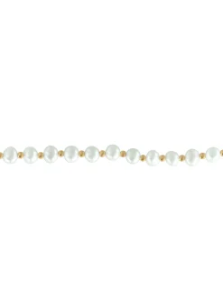 Bracelet perles et boules or jaune 18 carats