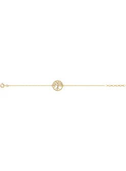 Bracelet plaqué or arbre de vie