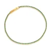 Bracelet Sif Jakobs Ellera argent plaqué or_x005f_x000D_Oxydes de zirconium verts 18 cm