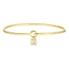 Bracelet Sif Jakobs Roccanova argent plaqué or_x005f_x000D_pampille en oxyd ed e zirconium