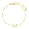 Bracelet souple Agatha Rondou doré