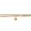 Bracelet souple Les Cadettes Mia doré et crème