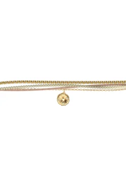 Bracelet souple Les Cadettes Mia doré et crème