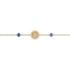 Bracelet souple Les Cadettes Birthstones_x005f_x000D_mars aigue marine
