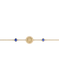 Bracelet souple Les Cadettes Birthstones_x005f_x000D_mars aigue marine