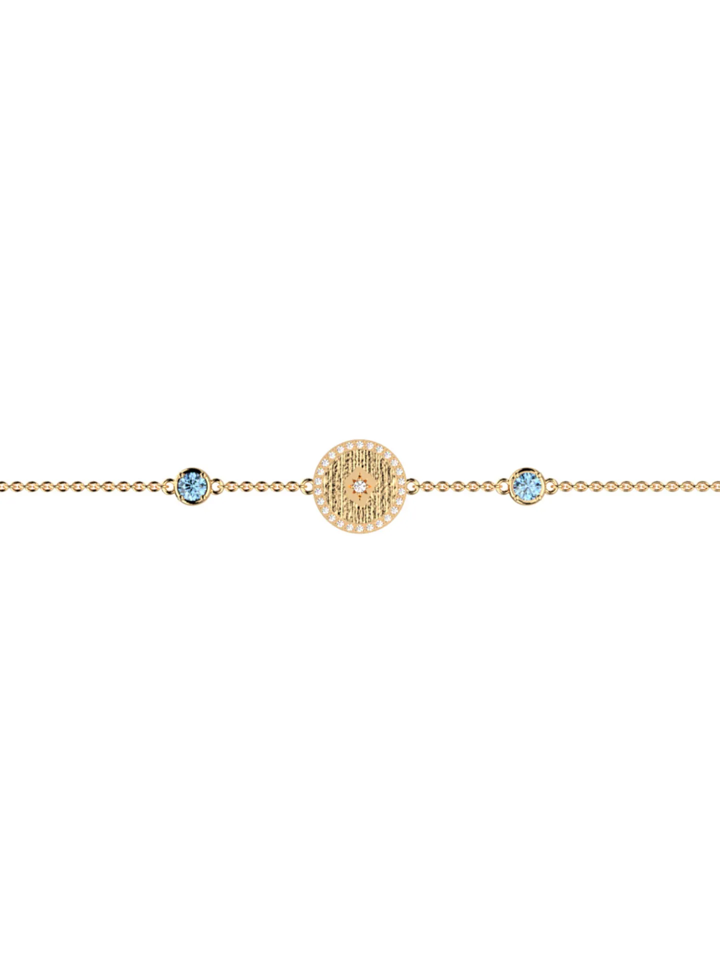Bracelet souple Les Cadettes Birthstones Décembre_x005f_x000D_topaze