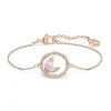 Bracelet Swarovski Dellium plaqué doré rose_x005f_x000D_motif bambou