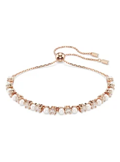 Bracelet Swarovski Matrix rosé perles