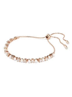 Bracelet Swarovski Matrix rosé perles
