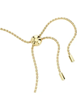 Bracelet Swarovski Matrix doré taille poire rose