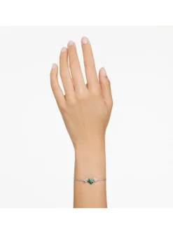 Bracelet Swarovski Mesmera vert et blanc