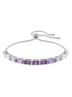 Bracelet Swarovski Tennis Matrix violet_x005f_x000D_taille baguette