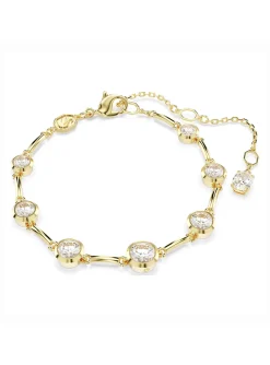 Bracelet Swarovski Tennis Imber doré