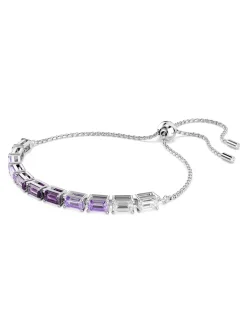 Bracelet Swarovski Tennis Matrix violet_x005f_x000D_taille baguette