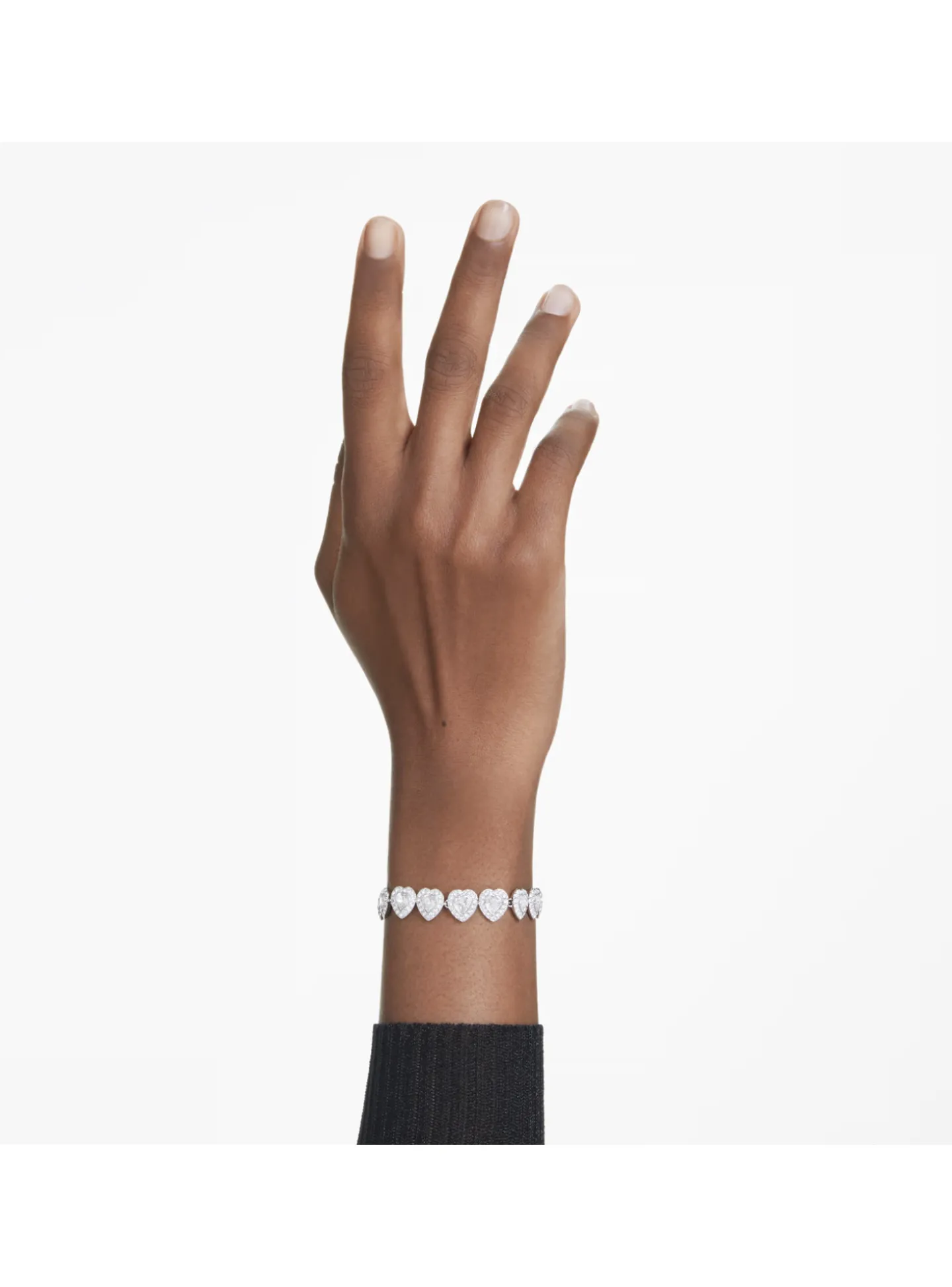 Bracelet Tennis Ariana Grande x Swarovski Angelic_x005f_x000D_coeurs argentés