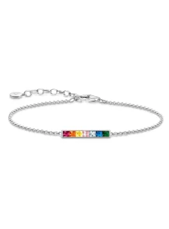 Bracelet Thomas Sabo argent barrette arc-en-ciel